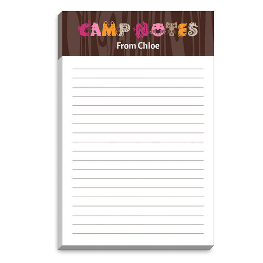 Pink and Orange Animal Camp Notepads
